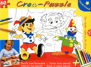 Színezd ki! puzzle - Pinokkió  (60 db)