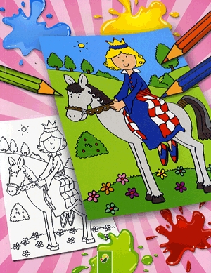 Kifestőkönyv - Királylányok