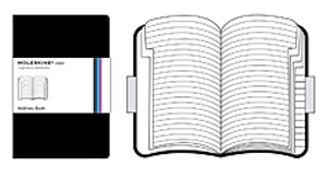Moleskine Volant fekete címjegyzék (kis méretű)