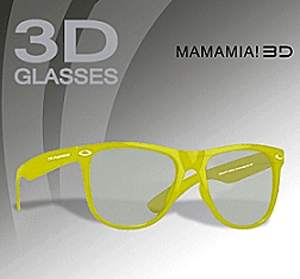 3D polarizált szemüveg - Mamma Mia - sárga - gyerekeknek