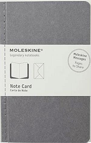 Moleskine jegyzet-kártya (kis méretű, világosszürke)