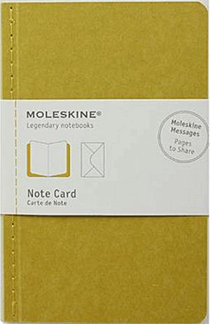 Moleskine jegyzet-kártya (kis méretű, okker)