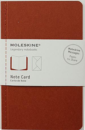 Moleskine jegyzet-kártya (kis méretű, terrakotta)