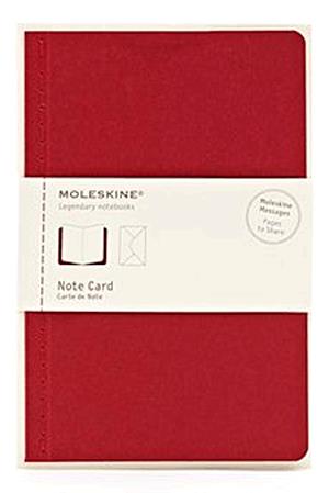 Moleskine jegyzet-kártya (nagy méretű, vörös)