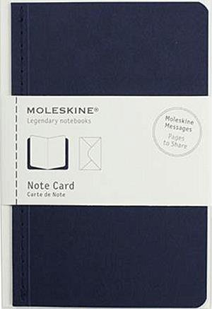 Moleskine jegyzet-kártya (nagy méretű, tengerészkék)