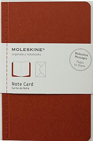 Moleskine jegyzet-kártya (nagy méretű, terrakotta)
