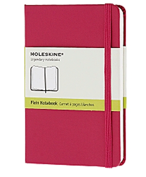 Moleskine jegyzetfüzet (sima, kis méretű, keménytáblás, magenta)