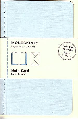 Moleskine jegyzet-kártya (kis méretű, írisz kék, 12 db/csomag)