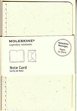 Moleskine jegyzet-kártya (kis méretű, mandula fehér 12 db/csomag)