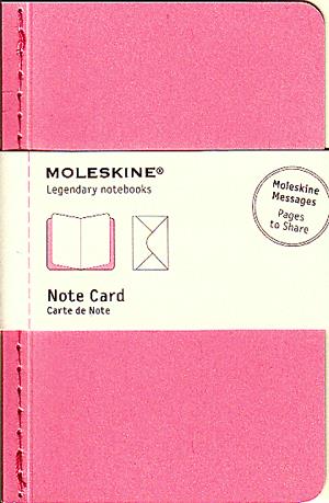 Moleskine jegyzet-kártya (kis méretű, pink, 12 db/csomag)