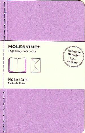 Moleskine jegyzet-kártya (kis méretű, lila, 12 db/csomag)