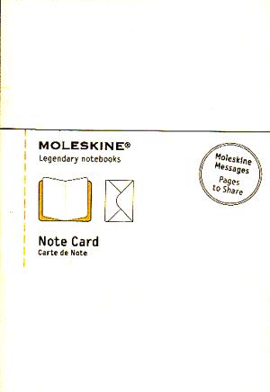 Moleskine jegyzet-kártya (kis méretű, sárga, 12 db/csomag)