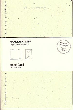 Moleskine jegyzet-kártya (nagy méretű, mandula fehér, 12 db/csomag)