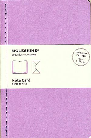 Moleskine jegyzet-kártya (nagy méretű, lila, 12 db/csomag)