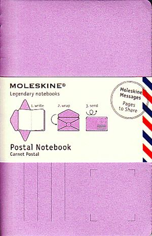 Moleskine postai levelezőlap (kis méretű, lila, 10 db/csomag)
