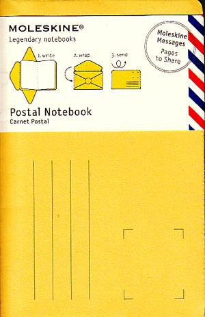Moleskine postai levelezőlap (kis méretű, sárga, 10 db/csomag)