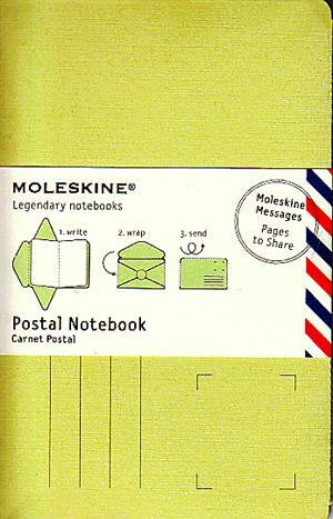Moleskine postai levelezőlap (kis méretű, tea zöld, 10 db/csomag)