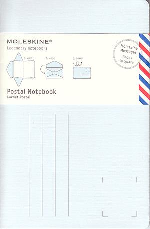 Moleskine postai levelezőlap (nagy méretű, írisz kék, 10 db/csomag)