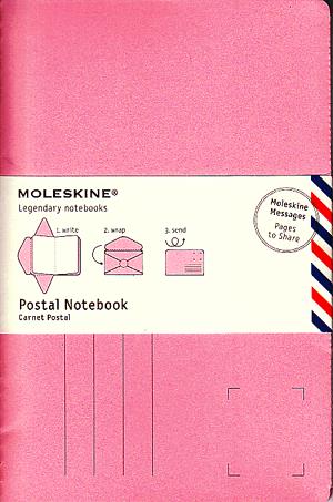 Moleskine postai levelezőlap (nagy méretű, pink, 10 db/csomag)