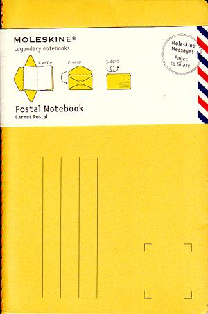 Moleskine postai levelezőlap (nagy méretű, sárga, 10 db/csomag)