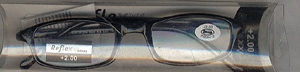 Reflexvisions olvasószemüveg, +2 (fekete)