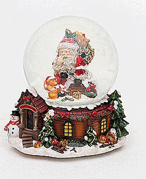 Hógömb Santa Claus 13,5 cm