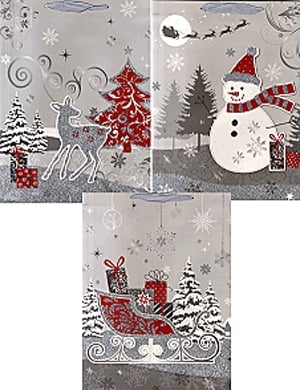 Dísztáska - karácsonyi (310x400)