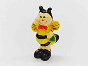 Karácsonyi dekoráció - méhecske, 3,5 cm