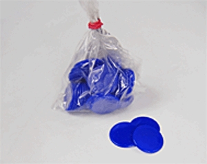 Játék korong, 22 mm, kék