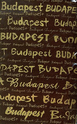 Férfi póló (barna) - Budapest-Budapest (XXL)