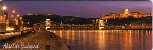 Panoráma hűtőmágnes HM241 - Lánchid + Vár