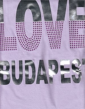 Női póló (lila) - Love Budapest - N-RU-STR28-L-XL (XL)