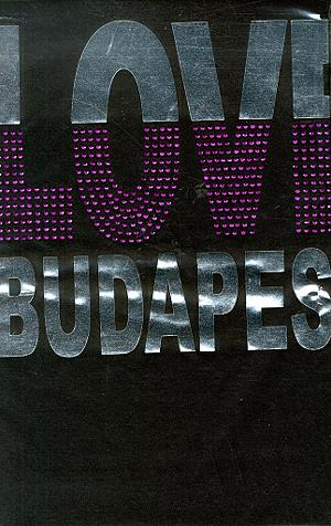 Női póló (fekete) - Love Budapest (XL)