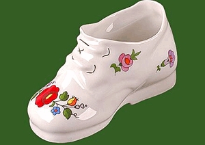 Porcelán cipő ( 12 cm )