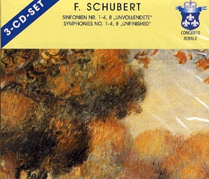 Symphonies Nr. 1-4, 8 "Unfinished" (3 CD)