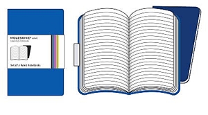Moleskine Volant kék jegyzetfüzetek (vonalas, kis méretű, puhatáblás, 2 darab/csomag)