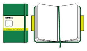 Moleskine jegyzetfüzet (sima, extra kis méretű, keménytáblás, fűzöld)