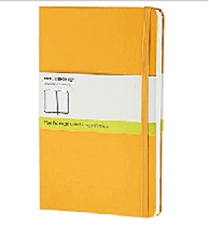 Moleskine jegyzetfüzet (sima, extra kis méretű, keménytáblás, sárga)