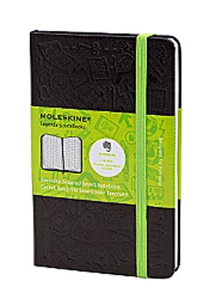Moleskine Evernote jegyzetfüzet (kockás, kis méretű, keménytáblás)