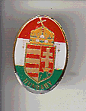 Magyar címeres kitűző - HU02