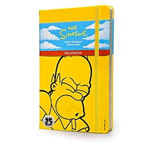 Moleskine jegyzetfüzet (vonalas, nagy méretű, keménytáblás, The Simpsons) - Limited Edition - Sárga