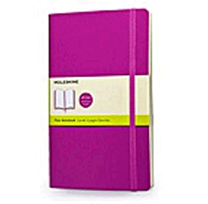 Moleskine jegyzetfüzet (sima, nagy méretű, puhatáblás, sötét pink)