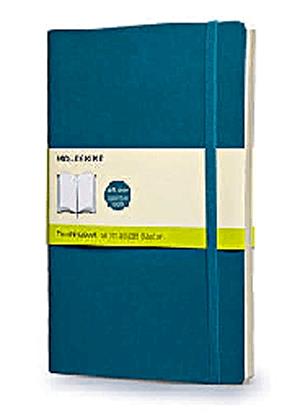 Moleskine jegyzetfüzet (sima, nagy méretű, puhatáblás, kék)