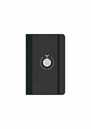 Flexbook notesz - fekete, vonalas, 9x14
