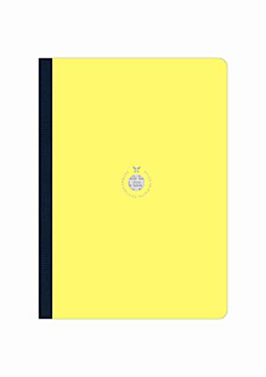 Flexbook A/4 vonalas füzet - sárga-sötétkék (21x29 cm)