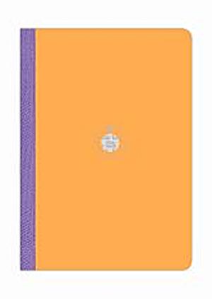 Flexbook vonalas füzet - narancssárga-lila (17x24 cm)