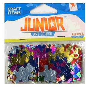 Junior hobbikellék - flitter (színes macik)