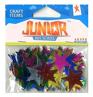 Junior hobbikellék - flitter (csillagok)