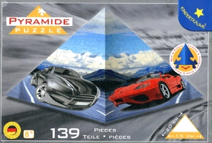 Sportautók piramis puzzle (139 db)