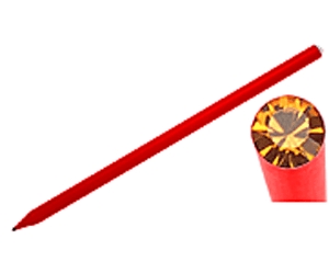 Piros Swarovski kristállyal díszített ceruza (203 Topaz)